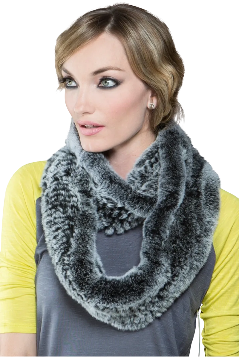 Rex Rabbit Infinity Fur Scarf