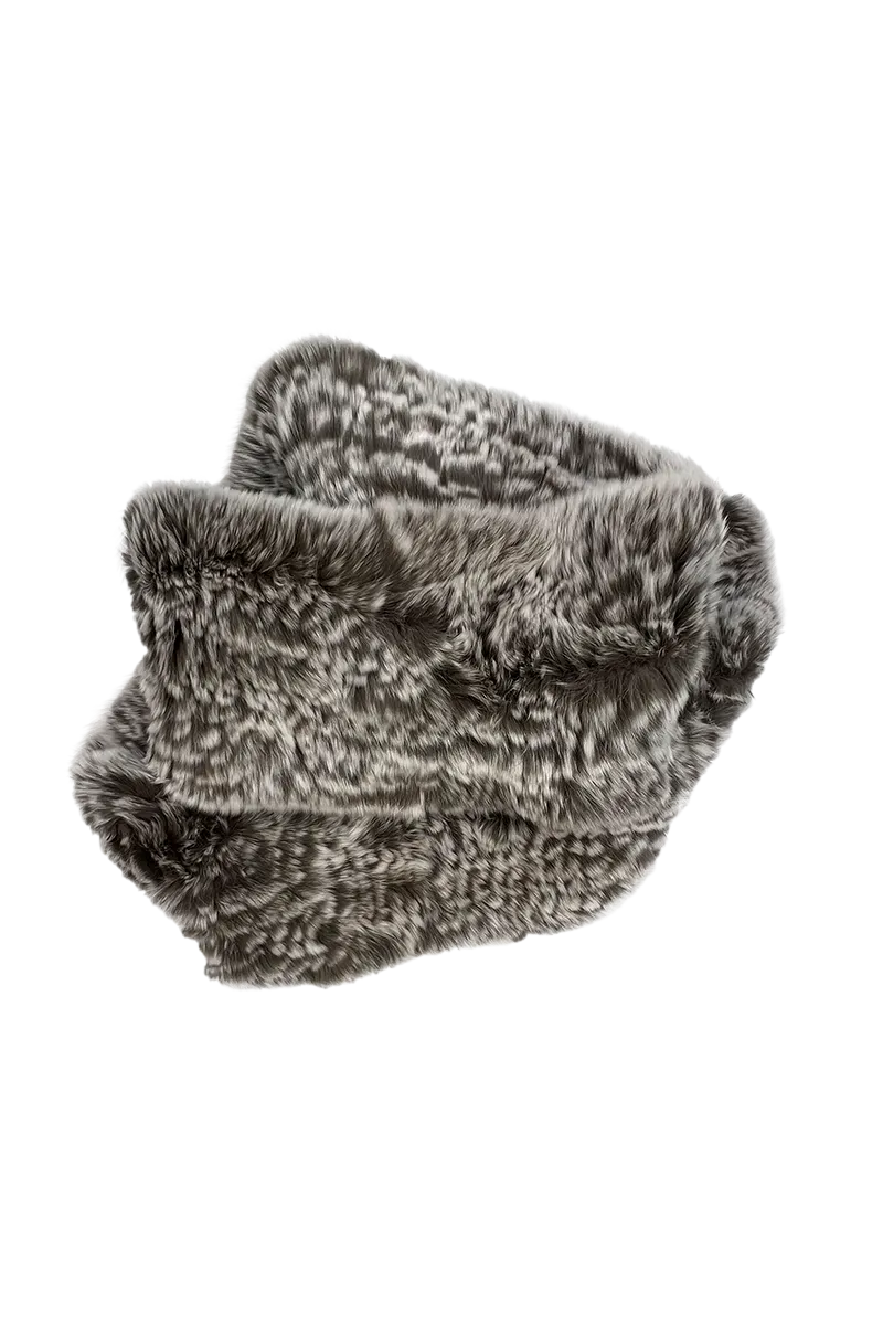 Rex Rabbit Infinity Fur Scarf