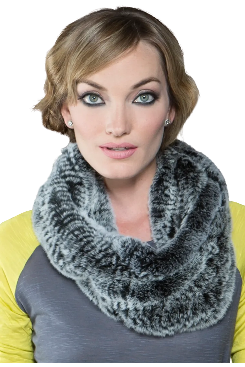 Rex Rabbit Infinity Fur Scarf