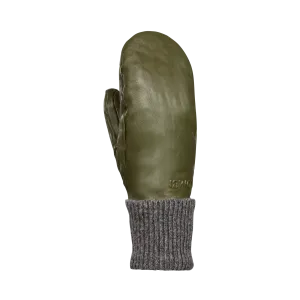 Rolly Leather Mittens - Women