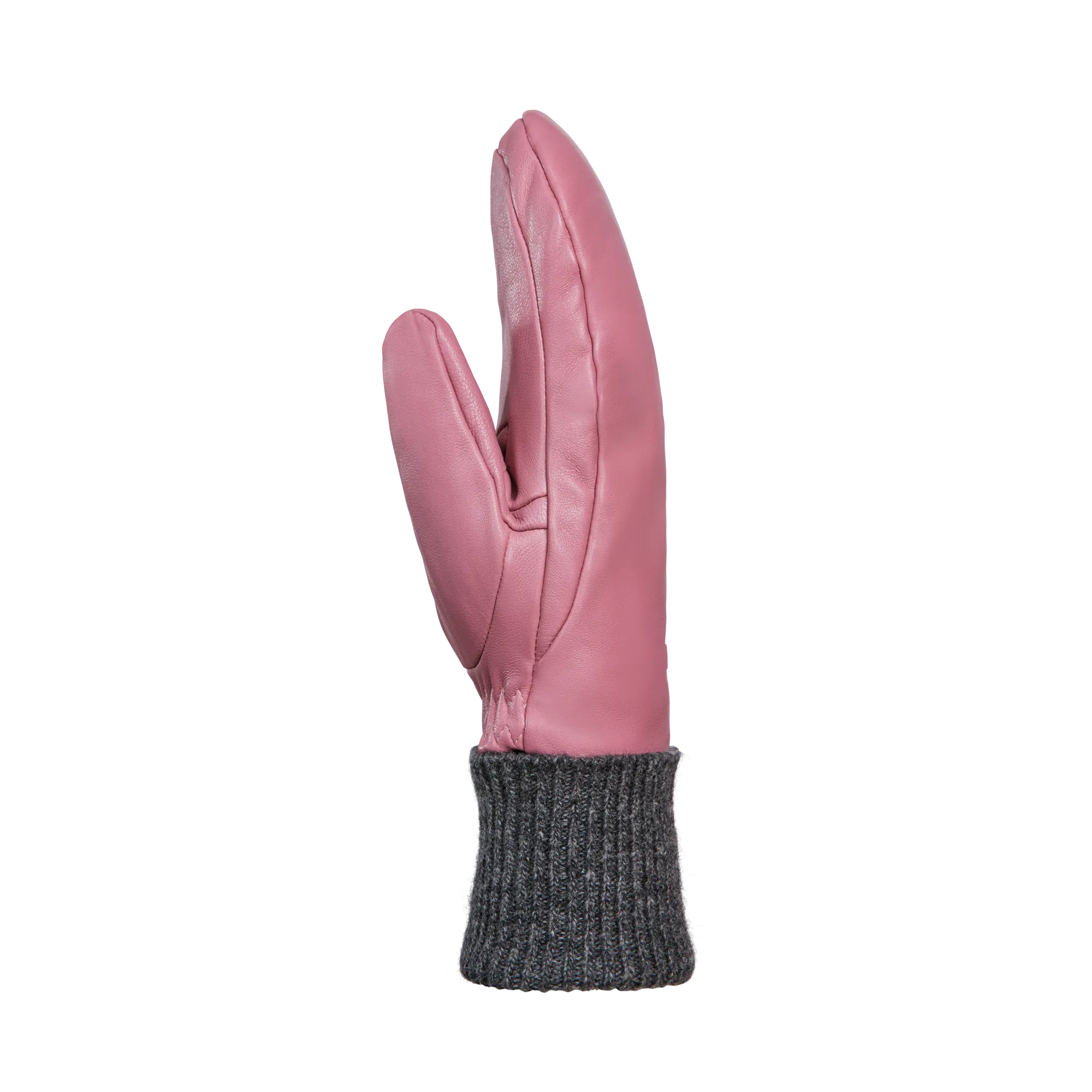 Rolly Leather Mittens - Women