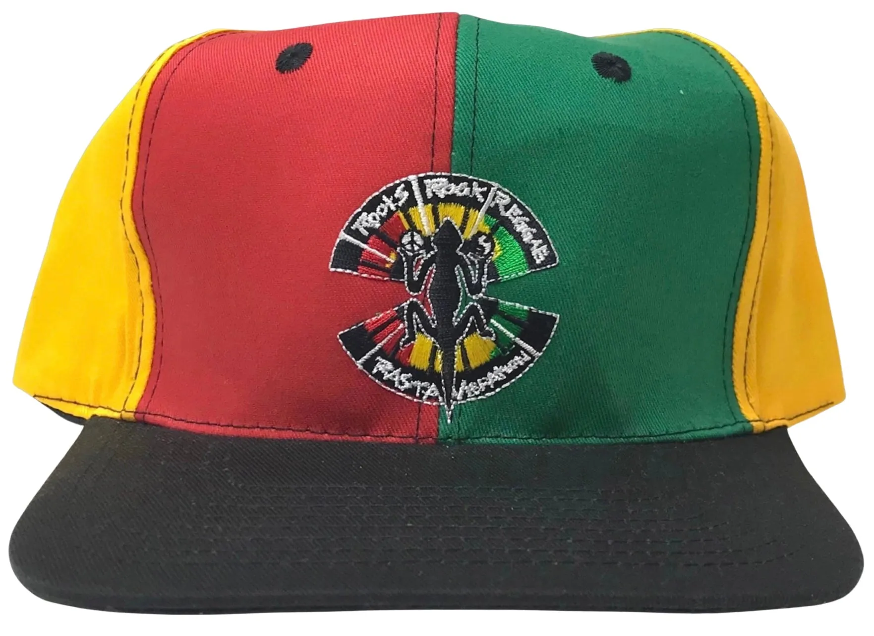 *Roots Rock Raggae* soft shell Rasta style hat (4 tone)