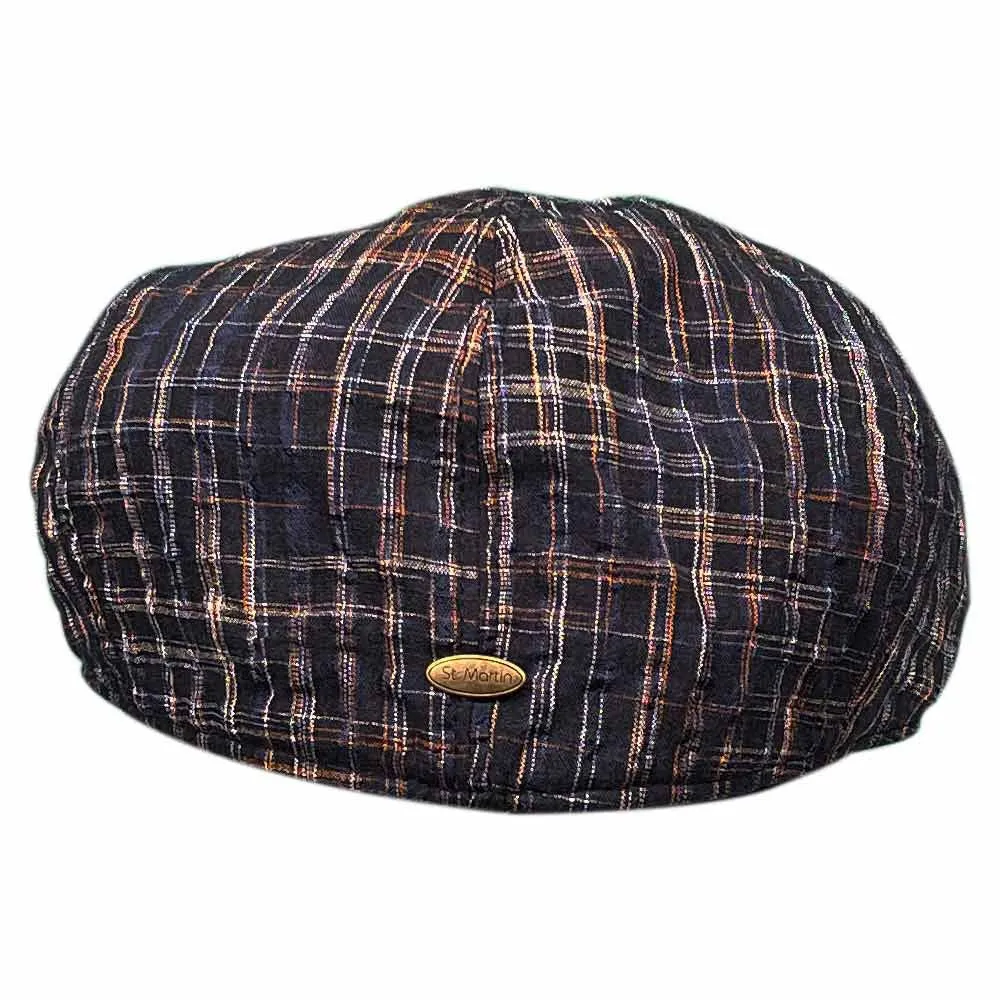 Saint Martin - 5 Panel Navy Flat Cap