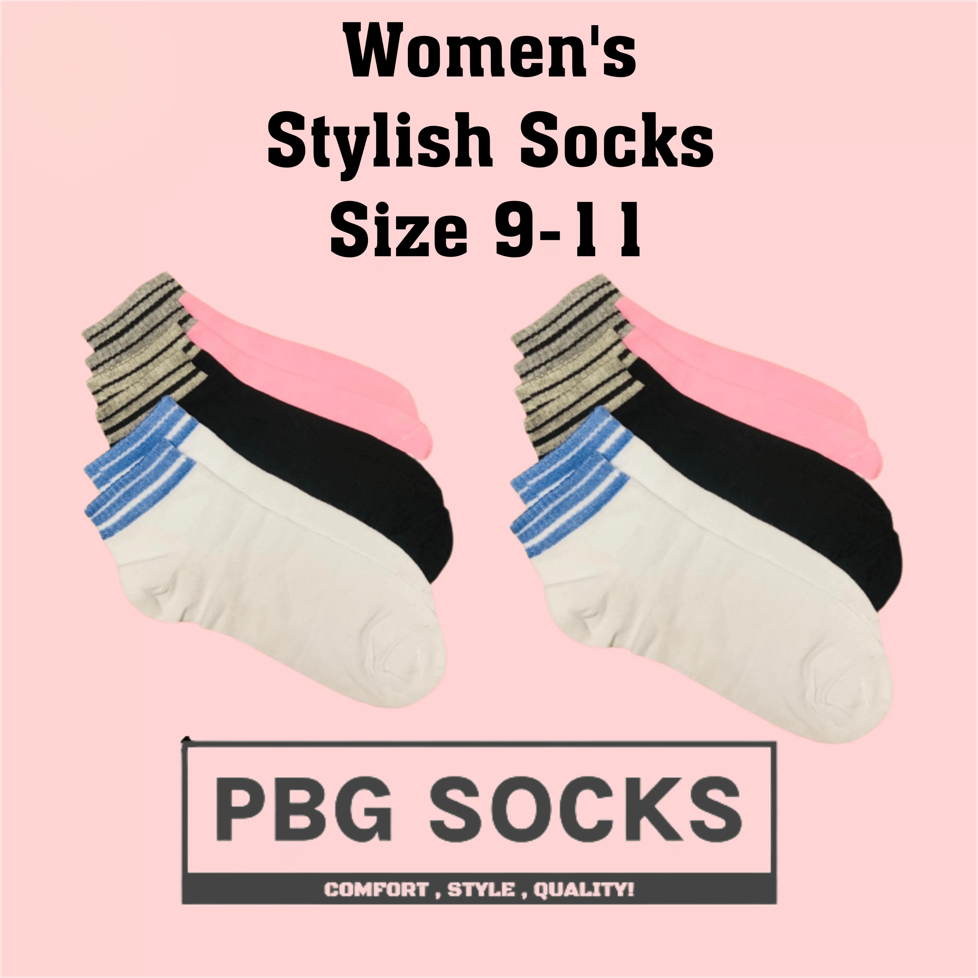 Stylish Women's Socks Size 9-11