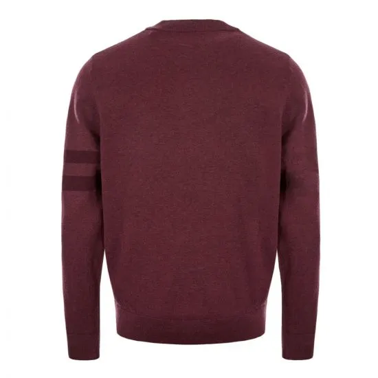 Tipped Sleeve Crew Neck Jumper