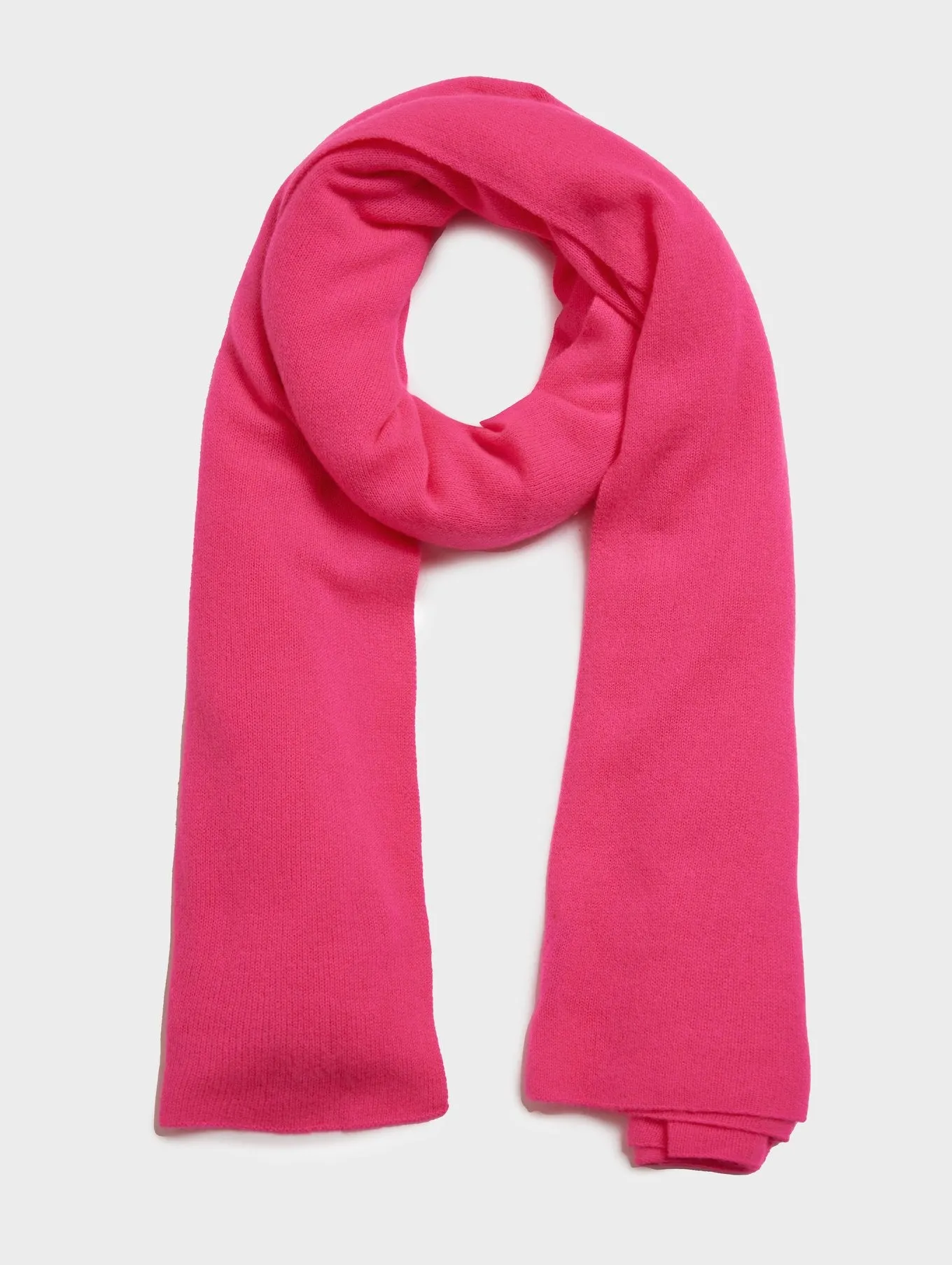 White   Warren - Cashmere Travel Wrap in Neon Pink Sunrise