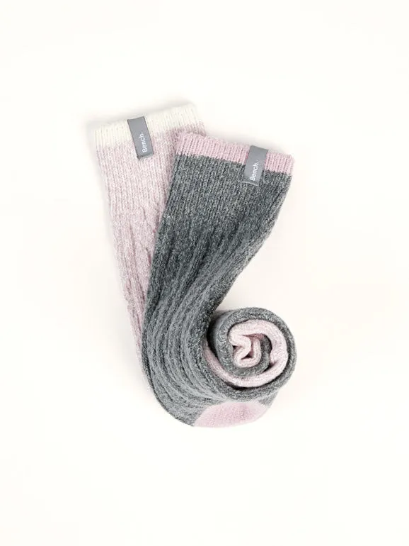 Women's Ultra-Soft Crew Socks (2 Pairs) - Pink